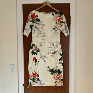 White floral engagement party dress NWT